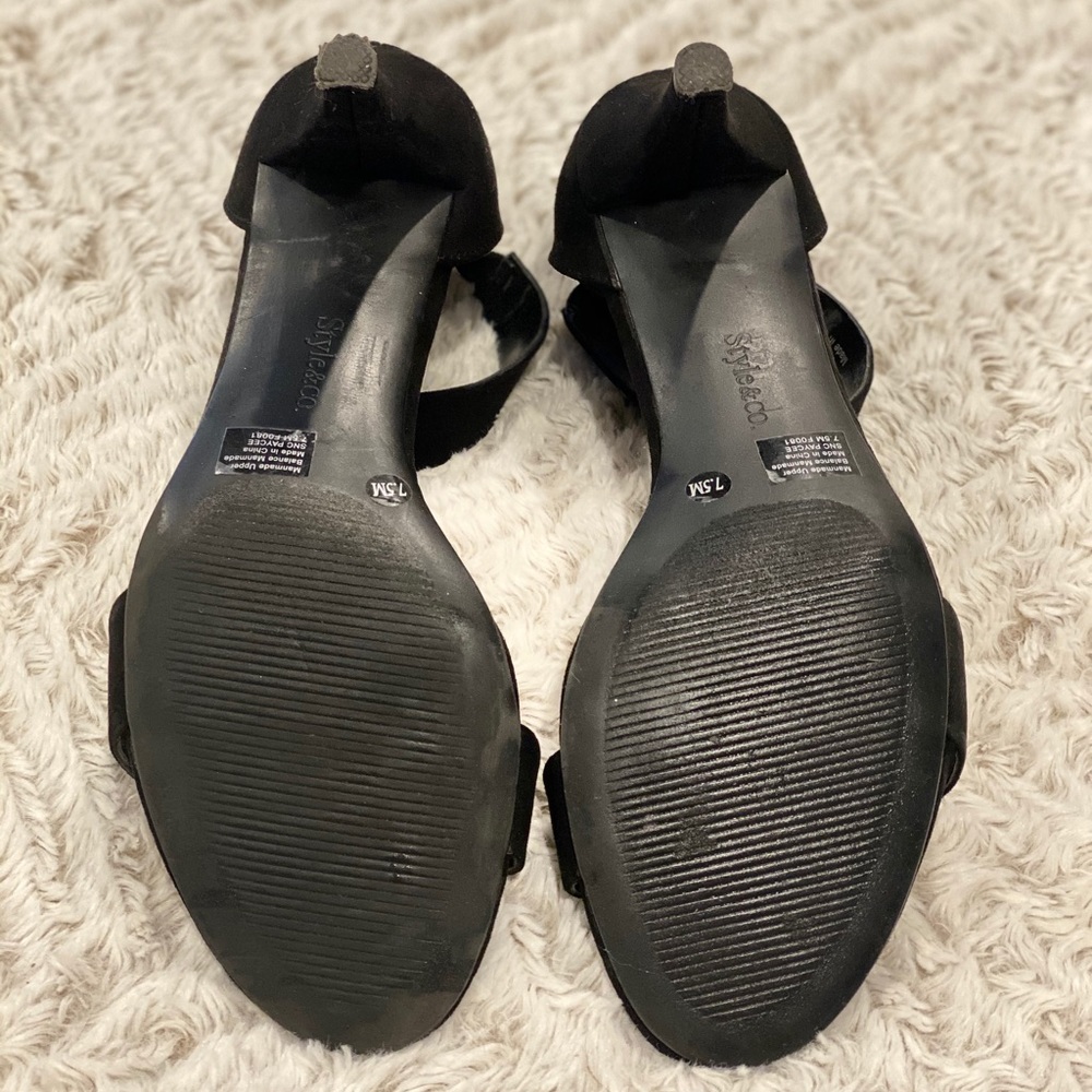 Style & co dress sandals Black 7.5 - Picture 4 of 6